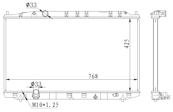 Variklio aušinimo radiatorius NRF 59225