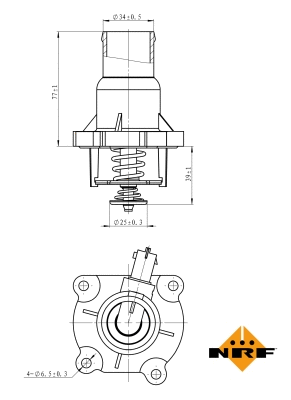 Termostatas NRF 725033