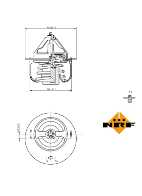 Termostatas NRF 725057