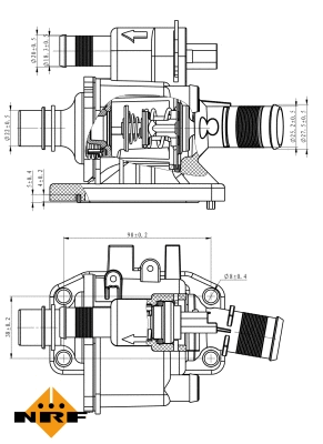 Termostatas NRF 725058
