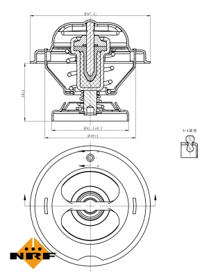 Termostatas NRF 725068