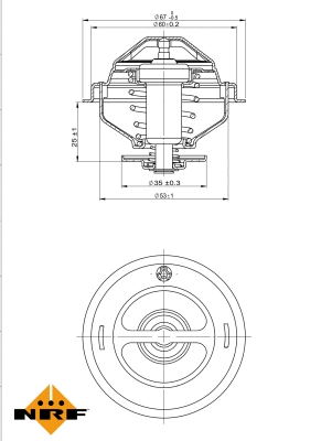 Termostatas NRF 725075