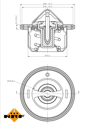 Termostatas NRF 725084