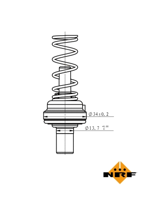 Termostatas NRF 725085