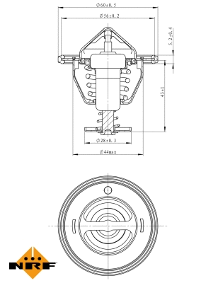 Termostatas NRF 725088