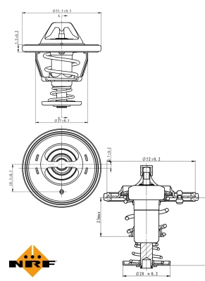 Termostatas NRF 725118
