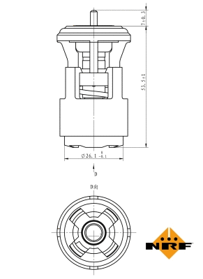 Termostatas NRF 725133