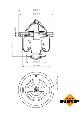Termostatas NRF 725134