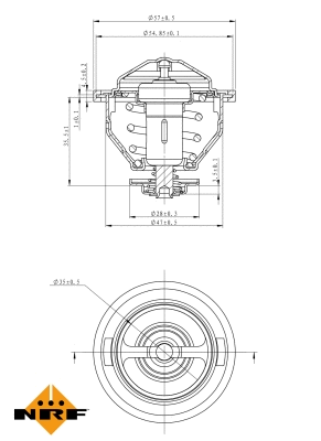 Termostatas NRF 725140