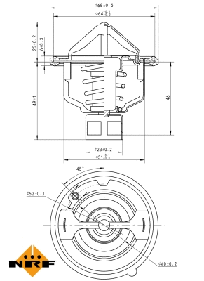Termostatas NRF 725142