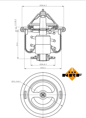 Termostatas NRF 725190