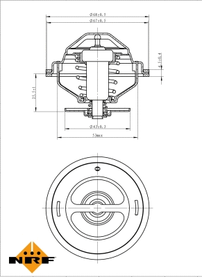 Termostatas NRF 725194