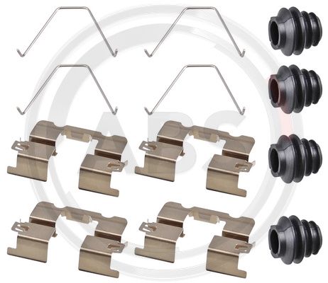 Diskinių stabdžių trinkelių priedų komplektas A.B.S. 0137Q
