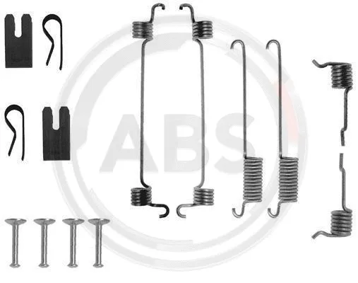 Stabdžių trinkelių priedų komplektas A.B.S. 0772Q