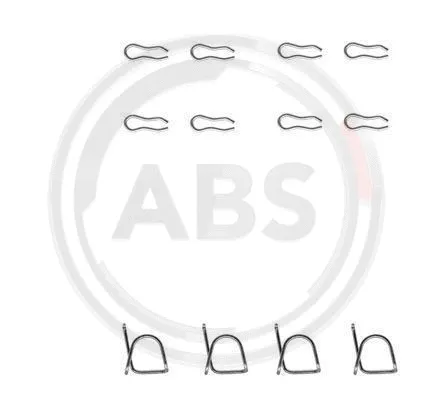 Diskinių stabdžių trinkelių priedų komplektas A.B.S. 0939Q