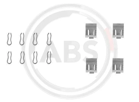 Diskinių stabdžių trinkelių priedų komplektas A.B.S. 1055Q