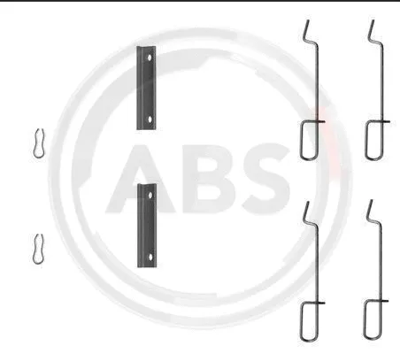 Diskinių stabdžių trinkelių priedų komplektas A.B.S. 1125Q