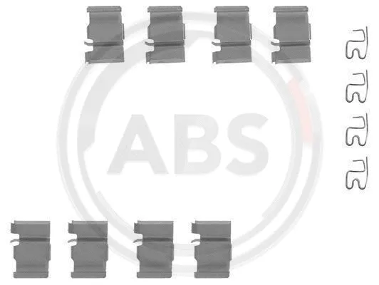 Diskinių stabdžių trinkelių priedų komplektas A.B.S. 1133Q