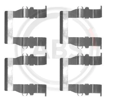 Diskinių stabdžių trinkelių priedų komplektas A.B.S. 1194Q