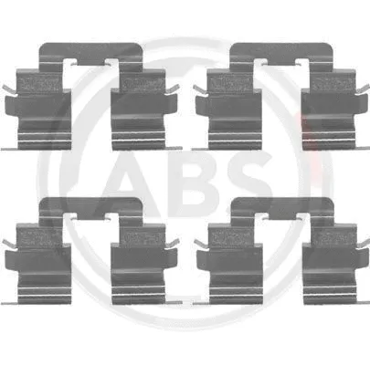 Diskinių stabdžių trinkelių priedų komplektas A.B.S. 1215Q