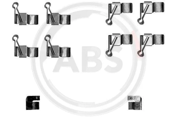 Diskinių stabdžių trinkelių priedų komplektas A.B.S. 1238Q