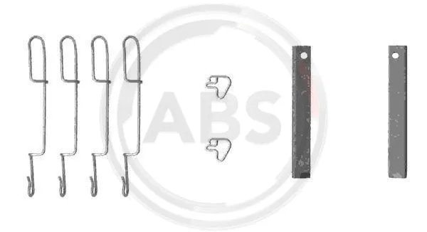 Diskinių stabdžių trinkelių priedų komplektas A.B.S. 1280Q