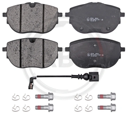 Diskinių stabdžių trinkelių rinkinys A.B.S. 35334