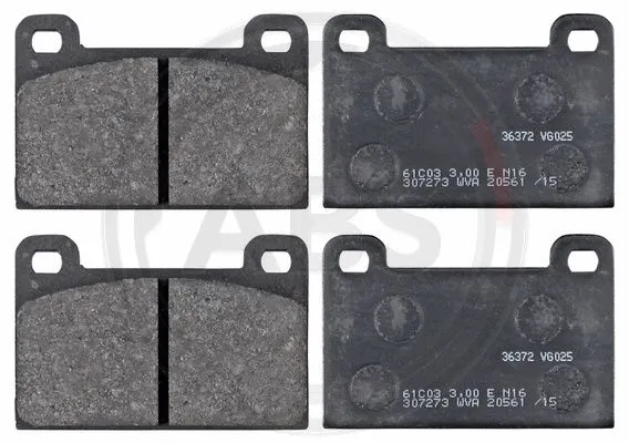 Diskinių stabdžių trinkelių rinkinys A.B.S. 36372