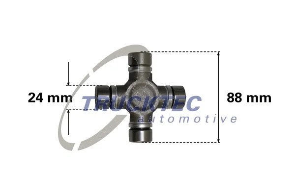 Lankstusis šarnyras (granata) TRUCKTEC AUTOMOTIVE 02.34.042
