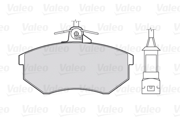 Diskinių stabdžių trinkelių rinkinys VALEO 301003