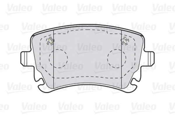 Diskinių stabdžių trinkelių rinkinys VALEO 301004