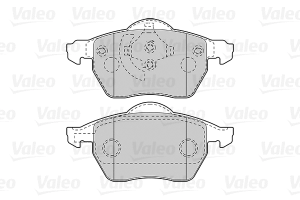 Diskinių stabdžių trinkelių rinkinys VALEO 301008