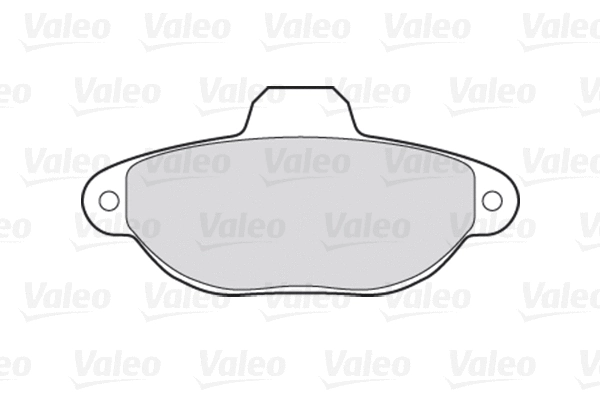 Diskinių stabdžių trinkelių rinkinys VALEO 301012