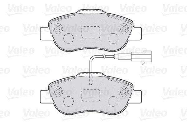 Diskinių stabdžių trinkelių rinkinys VALEO 301015