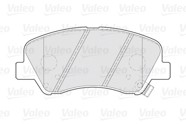 Diskinių stabdžių trinkelių rinkinys VALEO 301021