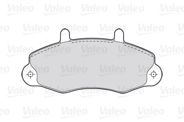 Diskinių stabdžių trinkelių rinkinys VALEO 301036