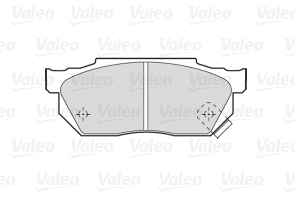 Diskinių stabdžių trinkelių rinkinys VALEO 301047