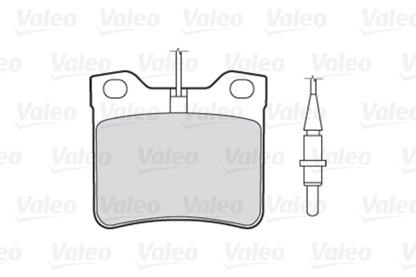 Diskinių stabdžių trinkelių rinkinys VALEO 301062