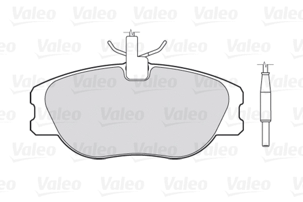 Diskinių stabdžių trinkelių rinkinys VALEO 301064