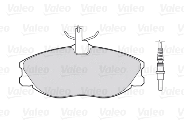 Diskinių stabdžių trinkelių rinkinys VALEO 301069
