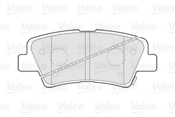 Diskinių stabdžių trinkelių rinkinys VALEO 301301