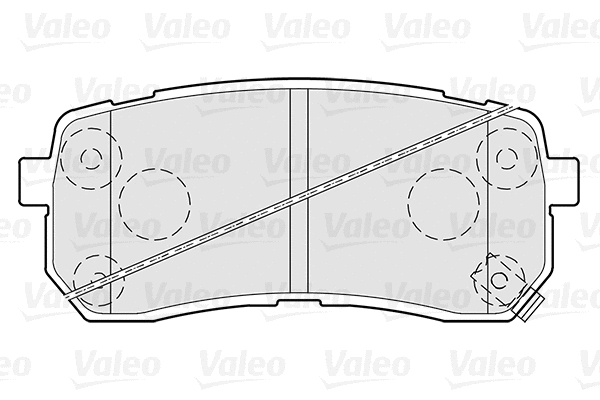 Diskinių stabdžių trinkelių rinkinys VALEO 301308