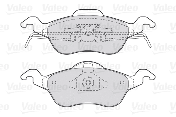 Diskinių stabdžių trinkelių rinkinys VALEO 301317