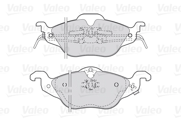 Diskinių stabdžių trinkelių rinkinys VALEO 301322