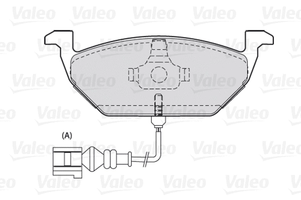 Diskinių stabdžių trinkelių rinkinys VALEO 301332