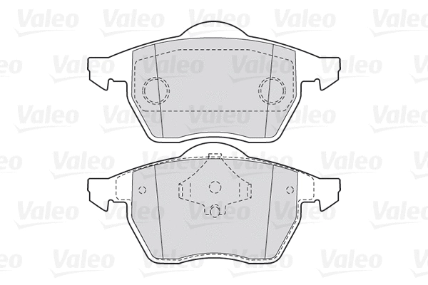 Diskinių stabdžių trinkelių rinkinys VALEO 301355