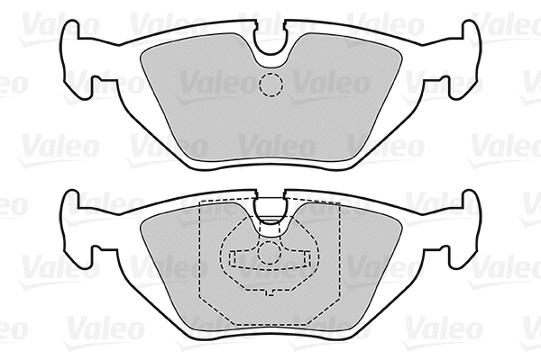 Diskinių stabdžių trinkelių rinkinys VALEO 301386