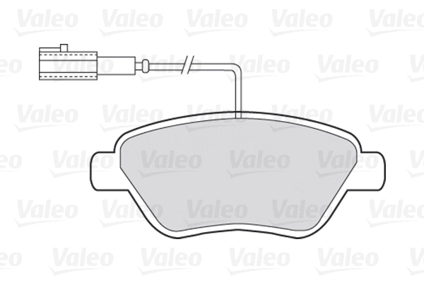 Diskinių stabdžių trinkelių rinkinys VALEO 301426