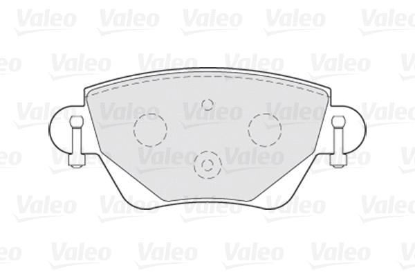 Diskinių stabdžių trinkelių rinkinys VALEO 301434