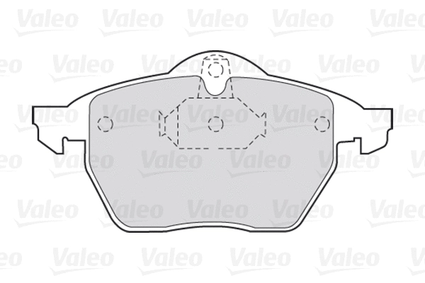 Diskinių stabdžių trinkelių rinkinys VALEO 301454